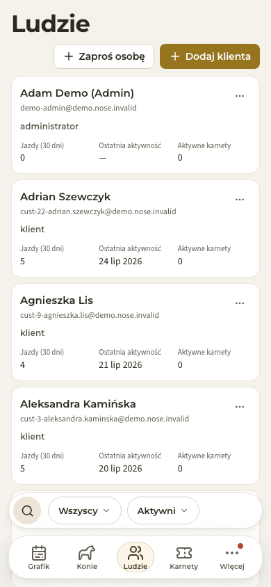 podgląd · Dostęp